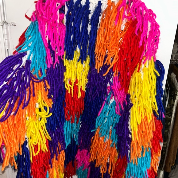 Multicolor Shaggy Jacket! - Picture 5 of 5